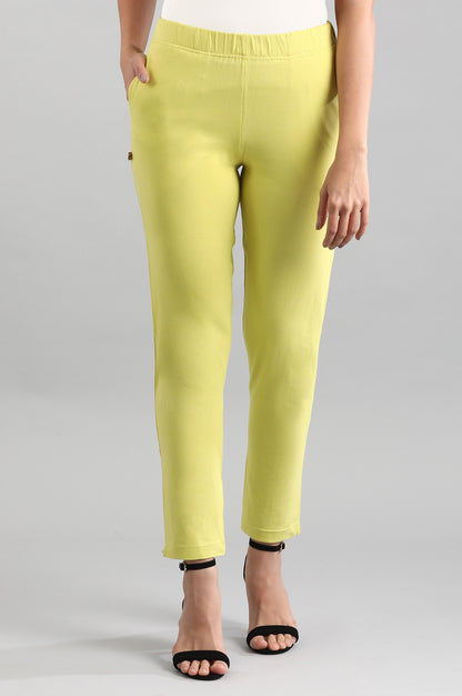 Green Solid Pants