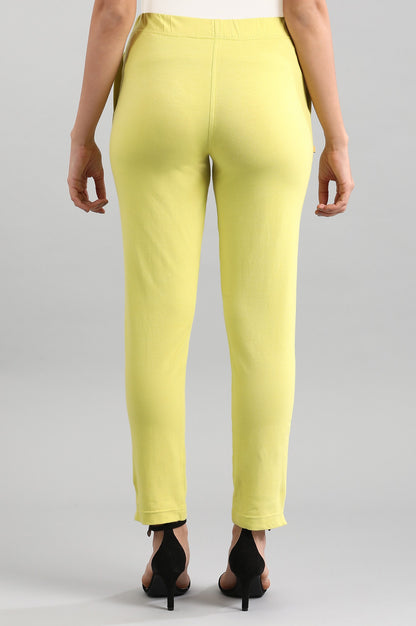 Green Solid Pants