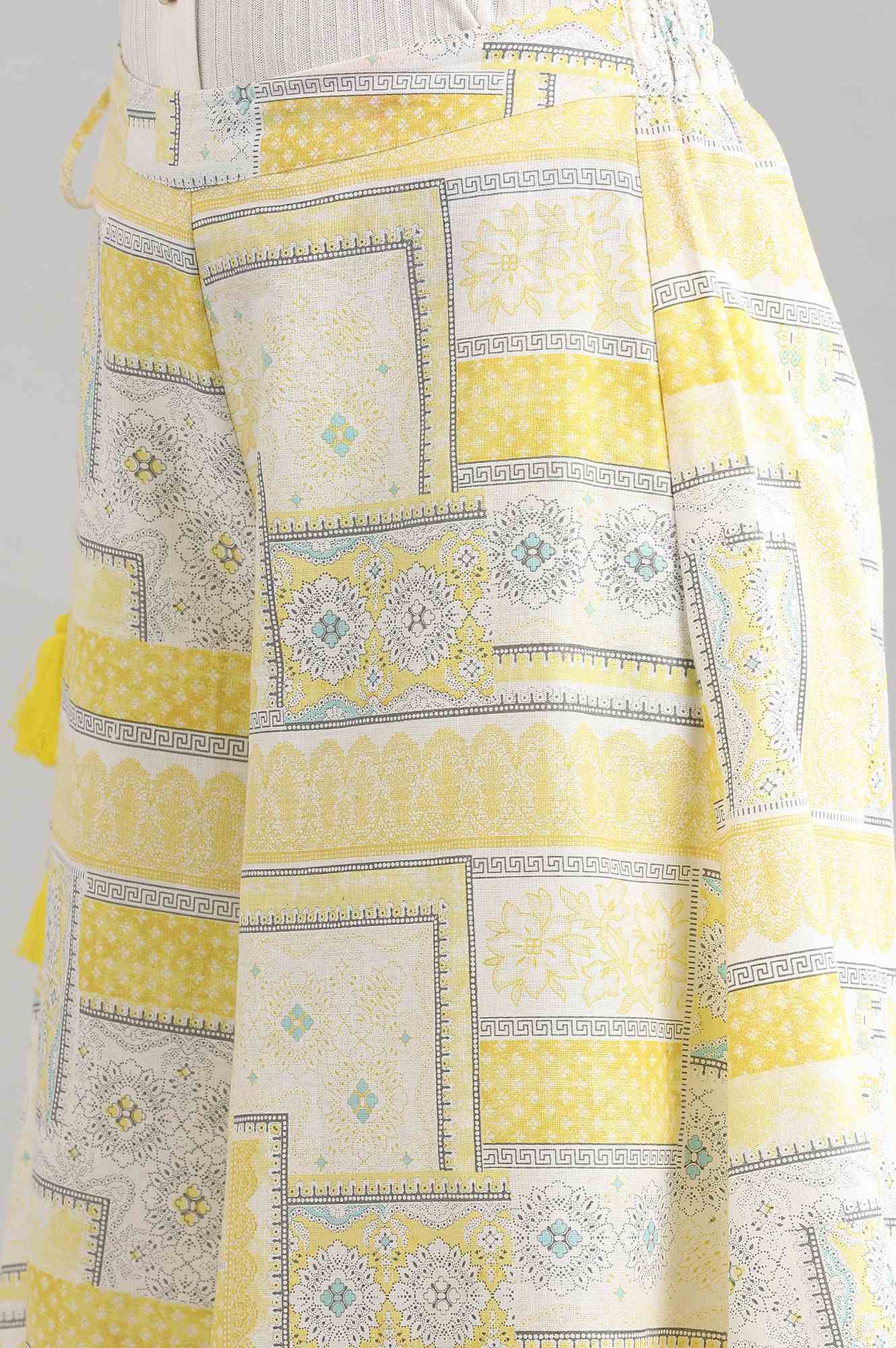 Yellow Printed Culottes