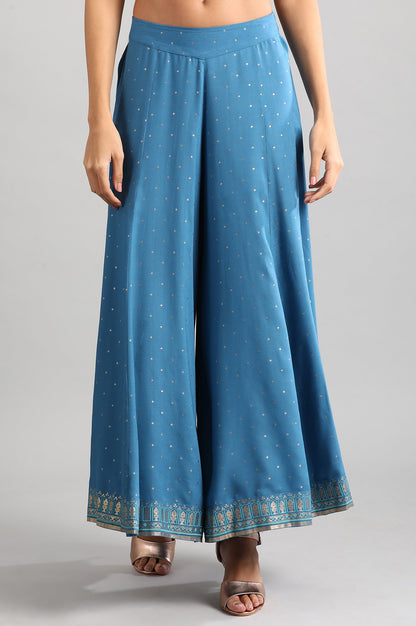 Blue Printed Palazzos