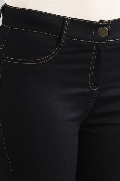 Blue Yarn-dyed Trousers