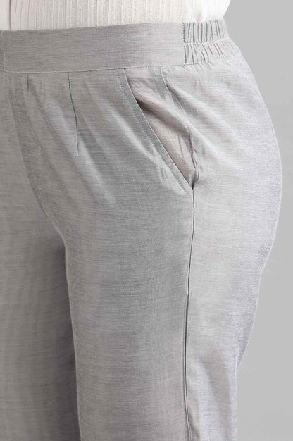 Silver Yarn-dyed Trousers