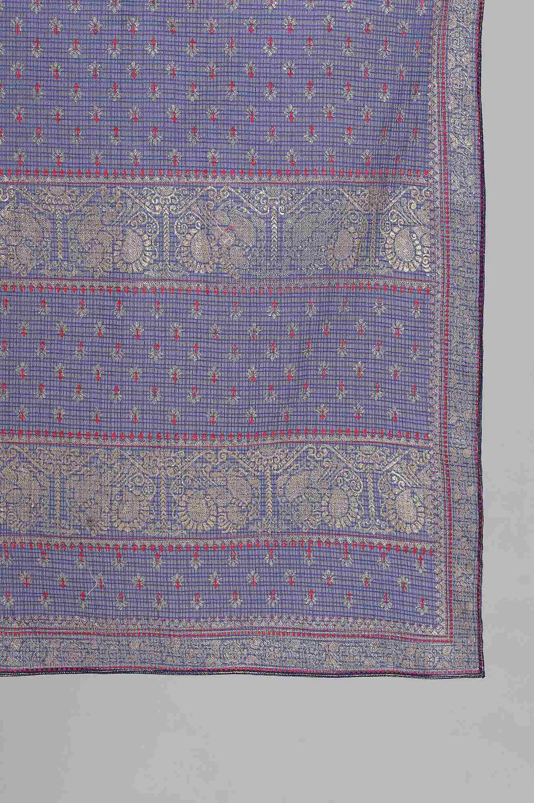 Blue Printed Dupatta