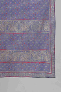 Blue Printed Dupatta