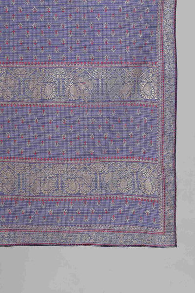 Blue Printed Dupatta