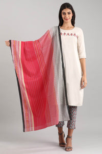 Pink Printed Dupatta