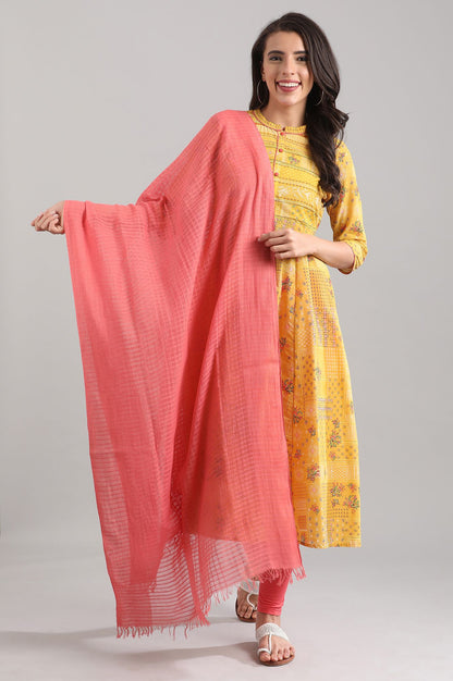 Dark Orange Yarn-dyed Dupatta
