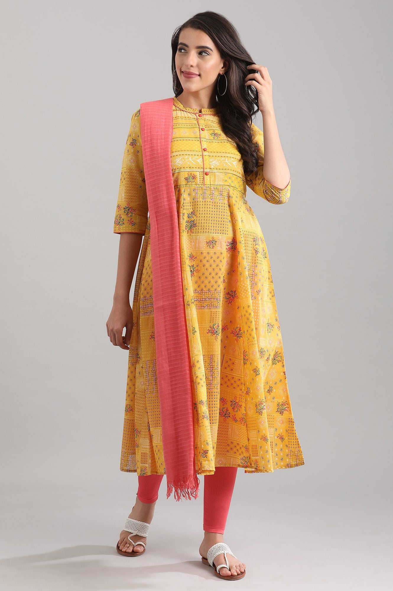 Dark Orange Yarn-dyed Dupatta