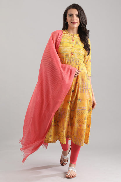 Dark Orange Yarn-dyed Dupatta