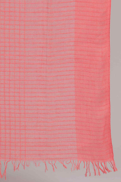 Dark Orange Yarn-dyed Dupatta