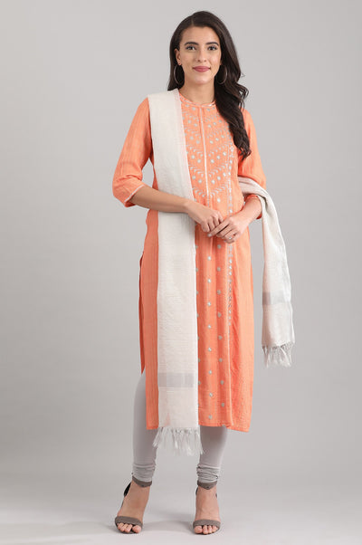 Silver Yarn-dyed Dupatta