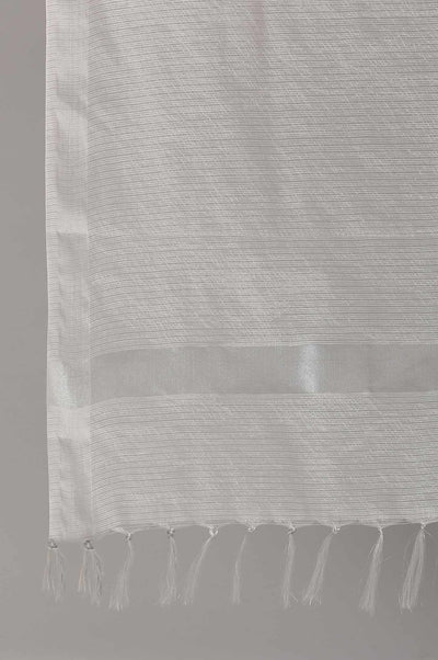 Silver Yarn-dyed Dupatta