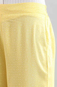 Yellow kurta- Palazzo Pants Set
