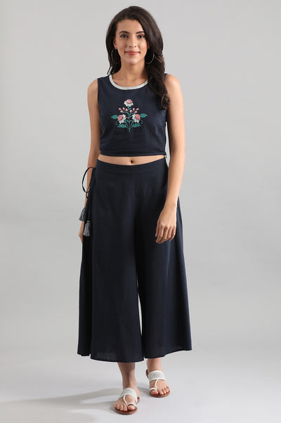 Blue Round Neck Set