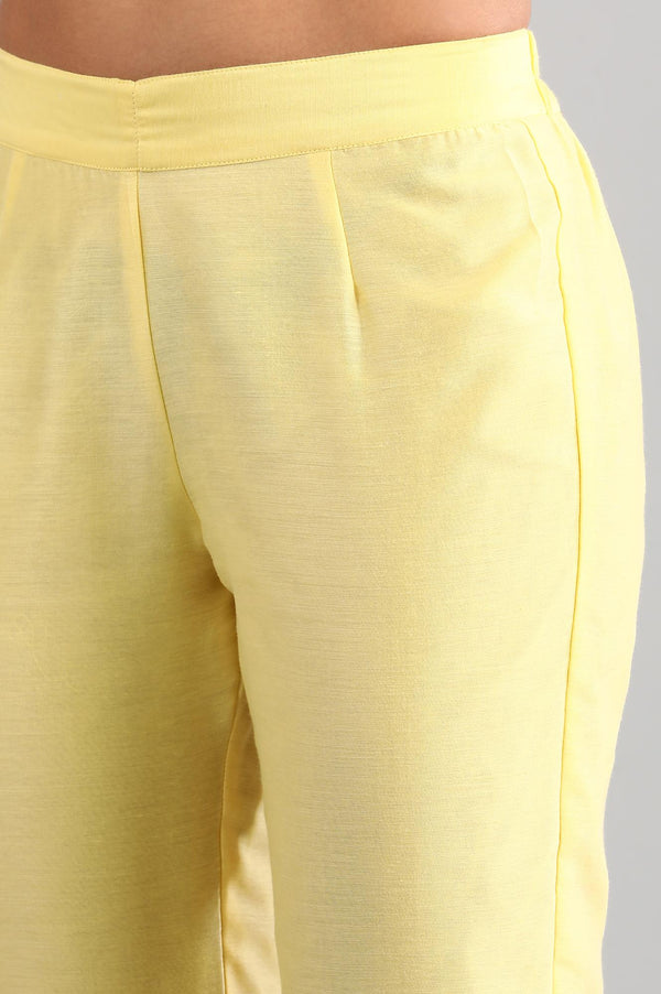 Yellow Sweetheart Neck kurta Set
