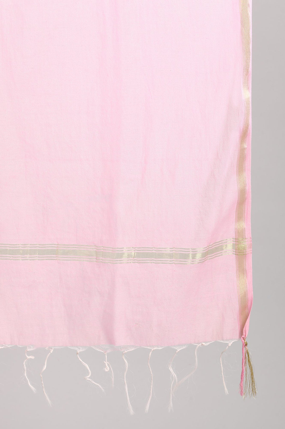 Pink Sweetheart Neck kurta Set