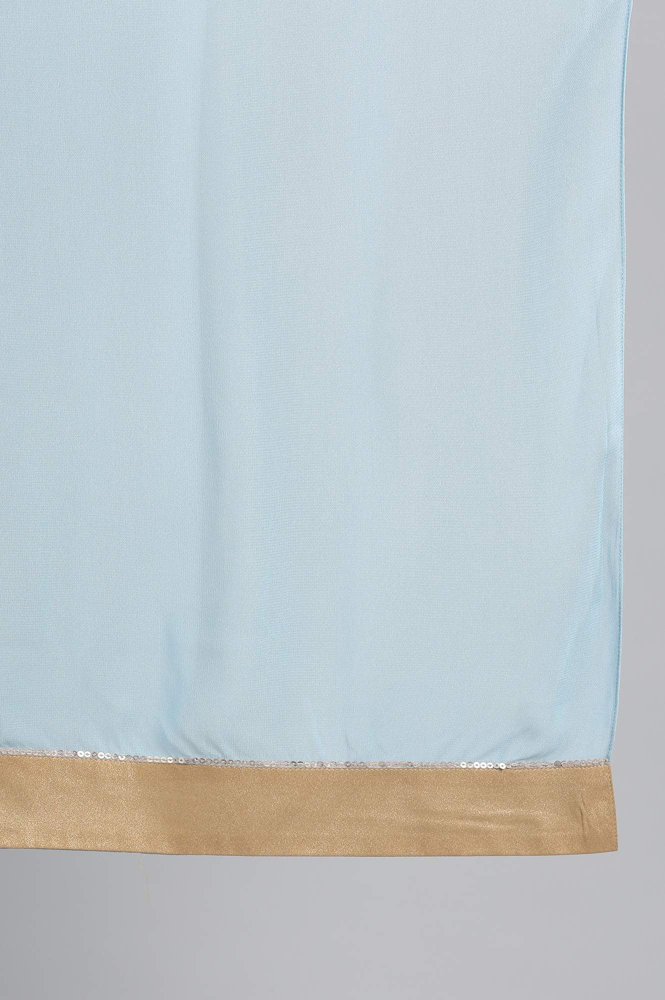 Blue Round Neck kurta Set