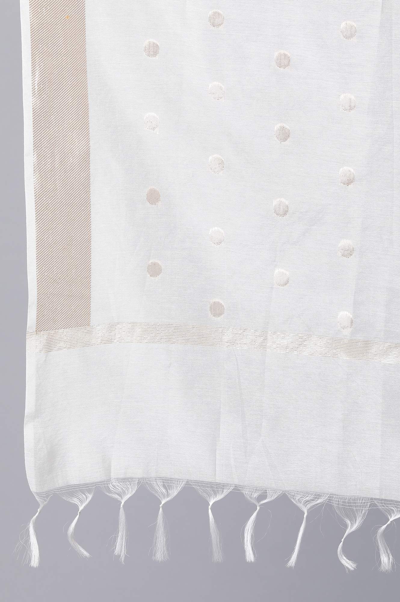 Off-White Banaras Jacquard Dupatta