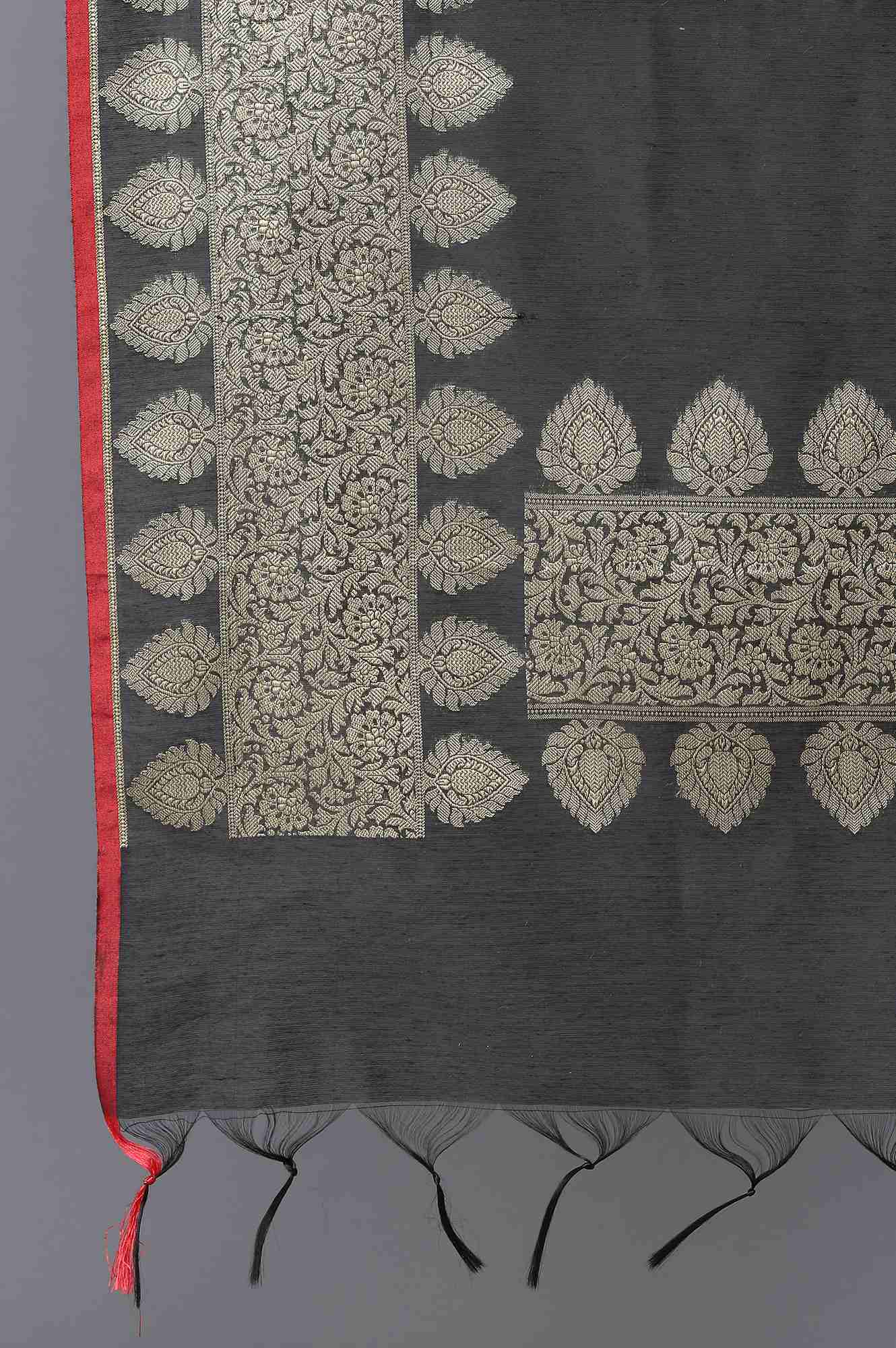 Black Banaras Jacquard Dupatta