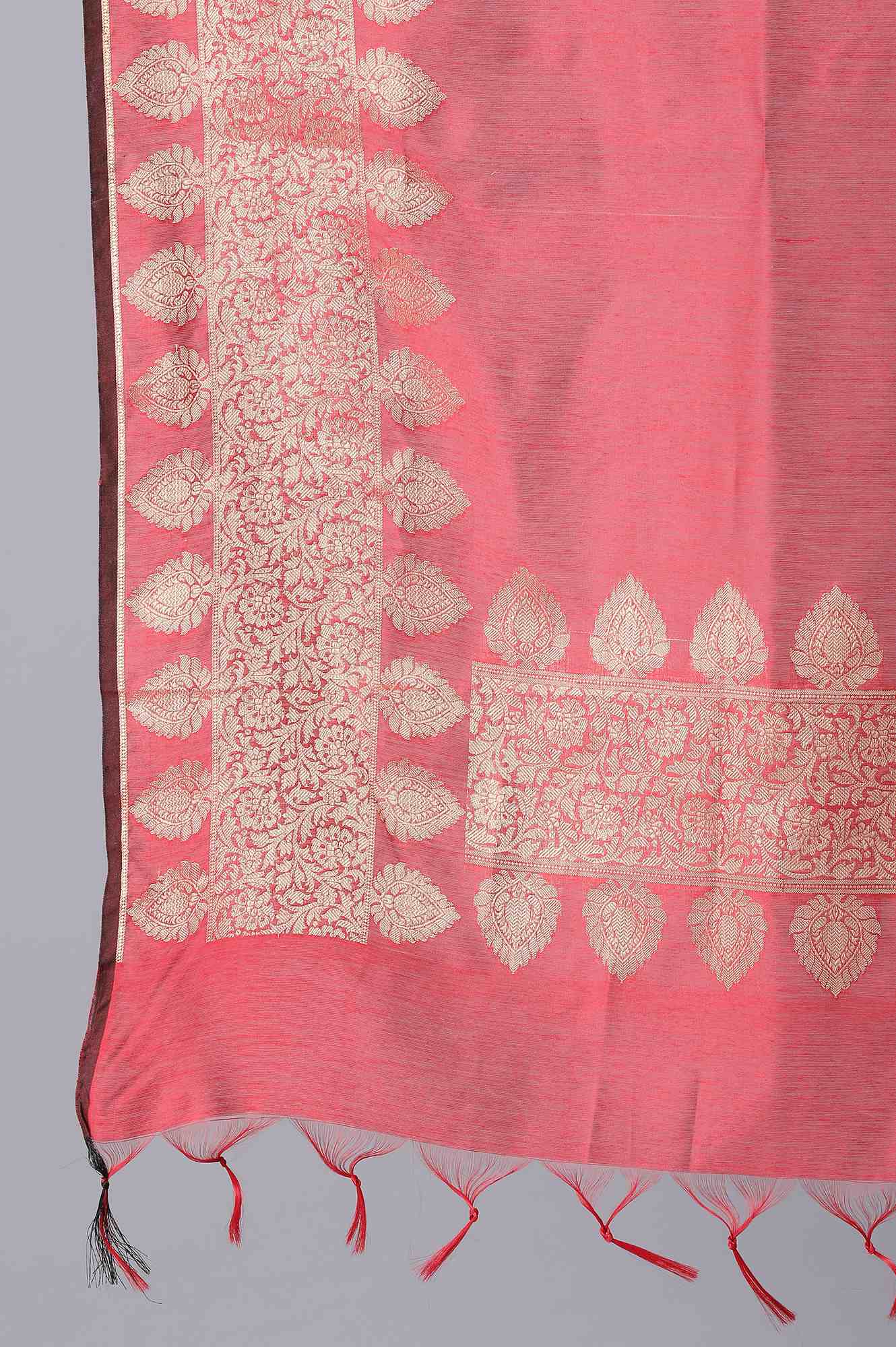 Red Banaras Jacquard Dupatta