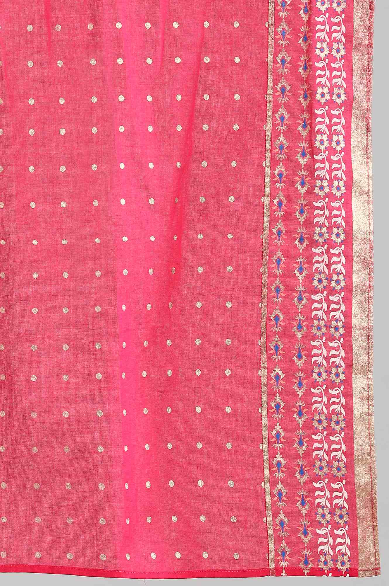 Pink Printed kurta- Palazzo-Dupatta Girls Set