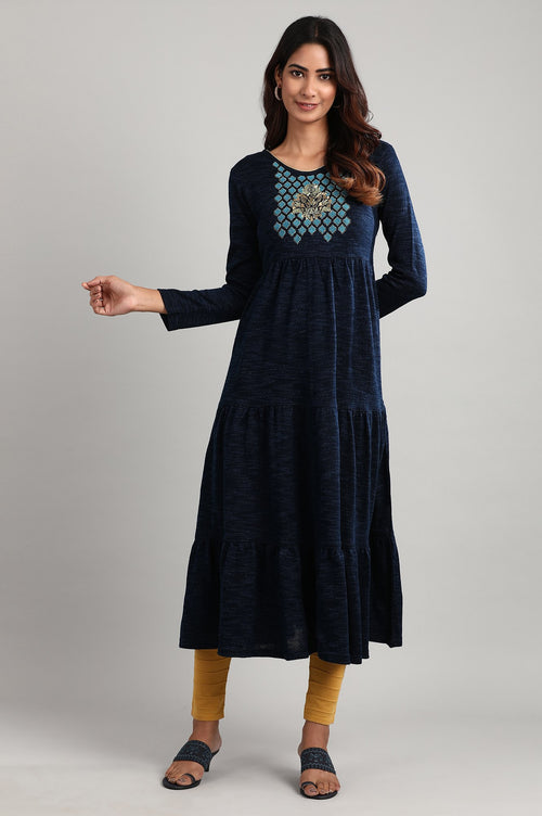 Buy Purple Round Neck Winter Dress Online for Woman Buy Purple Round Neck Winter Dress Online for Woman