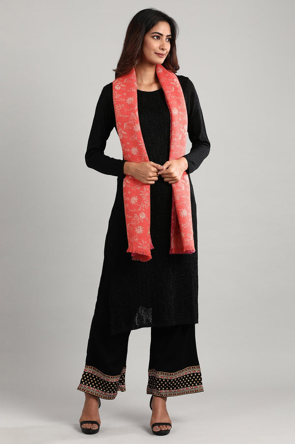 Black Round Neck Winter kurta