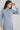 Blue Mandarin Neck Winter kurta