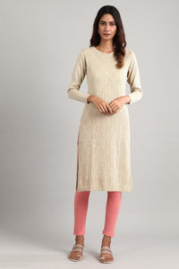 Pink Solid Winter Tights