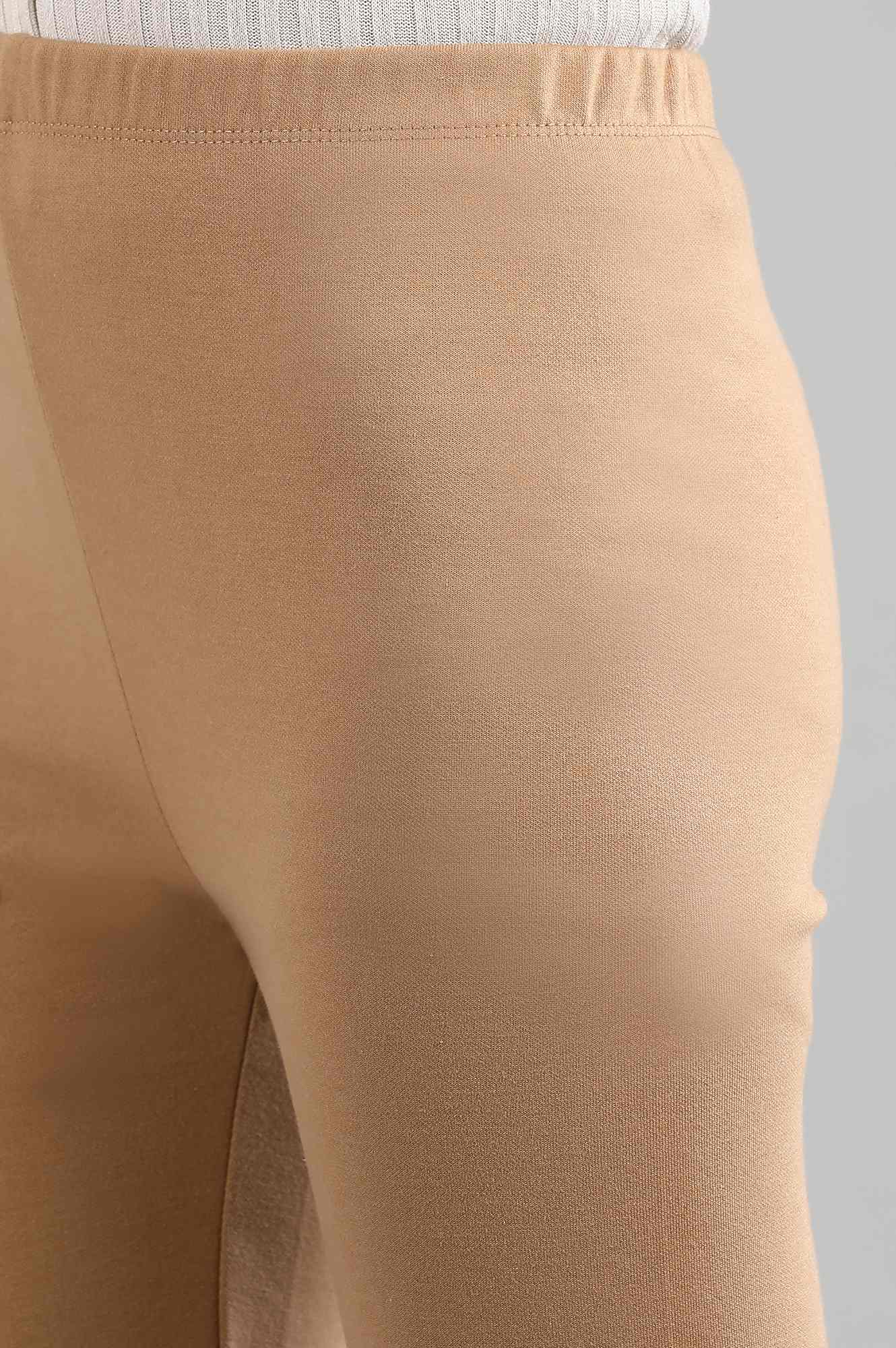 Golden Solid Winter Tights