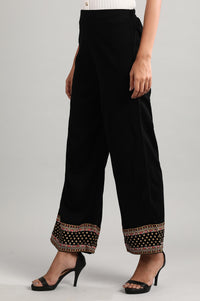 Black Printed Winter Palazzo