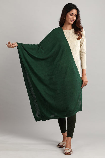 Green Knitted Shawl