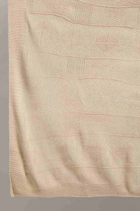 Beige Knitted Shawl