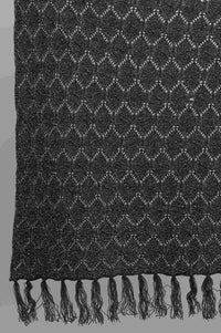 Grey Knitted Shawl