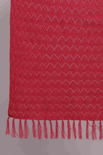 Pink Knitted Shawl