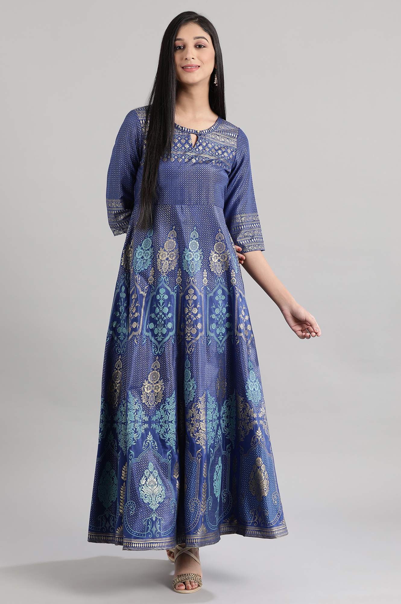 Limage Printed Flared Dress