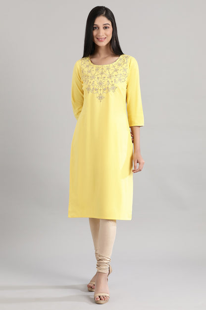 Sunset Gold Embroidered kurta