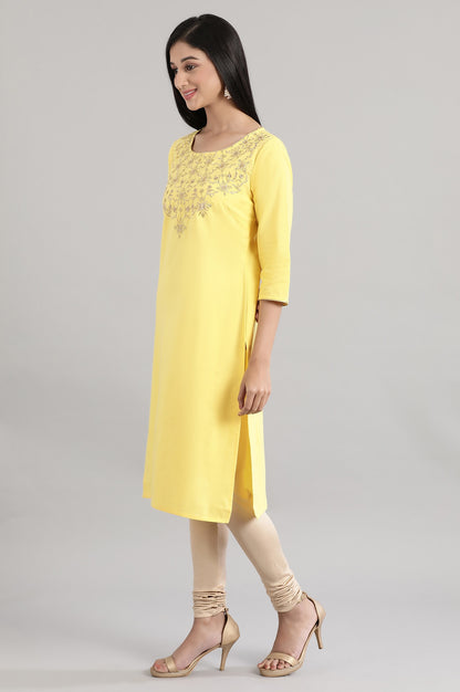 Sunset Gold Embroidered kurta