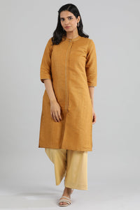 Golden Geometric Print kurta