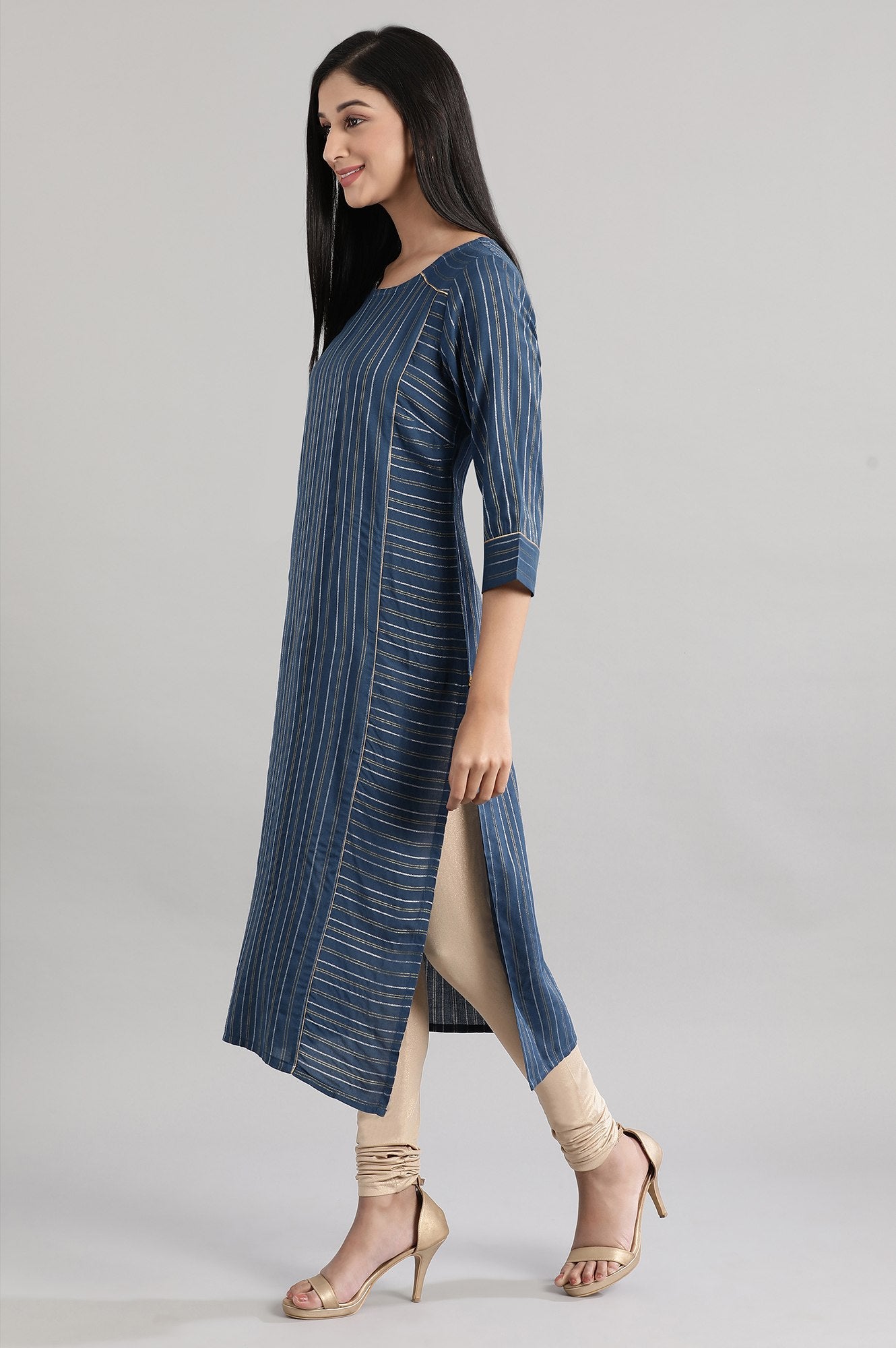 Sailor Blue Dobby kurta