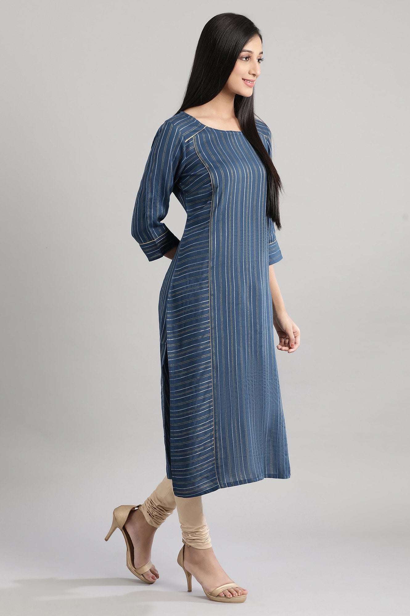 Sailor Blue Dobby kurta