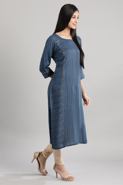 Sailor Blue Dobby kurta