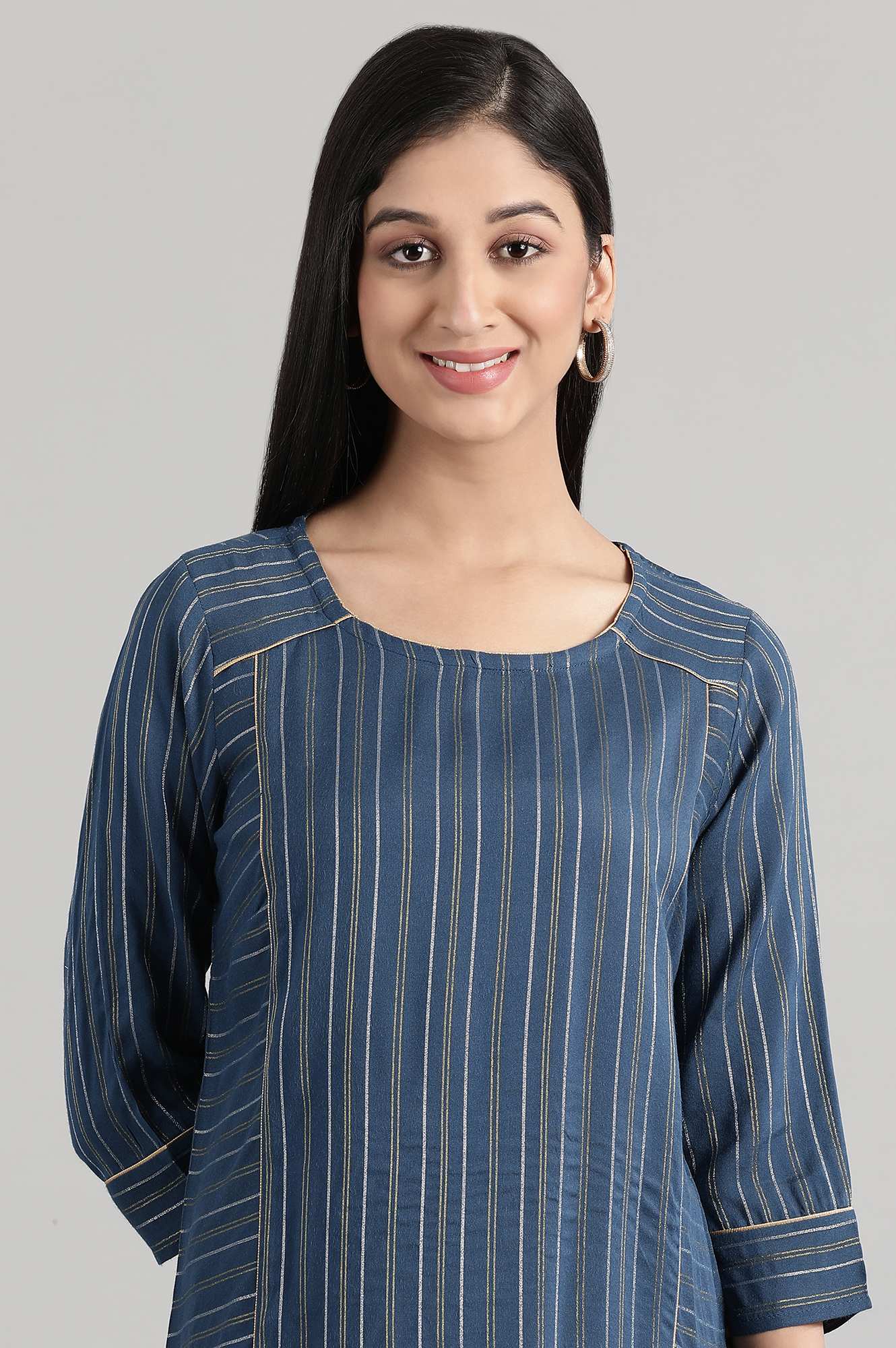 Sailor Blue Dobby kurta