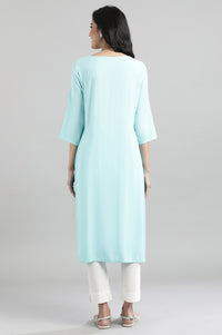 Antique Blue Printed kurta