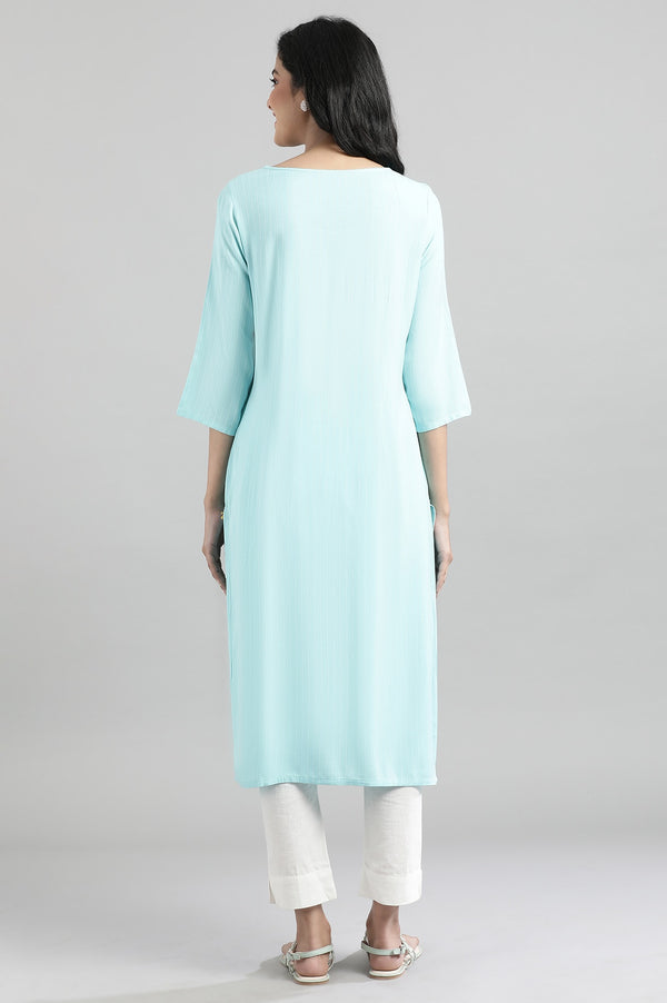 Antique Blue Printed kurta