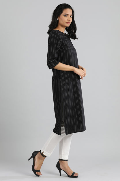 Black Cotton kurta