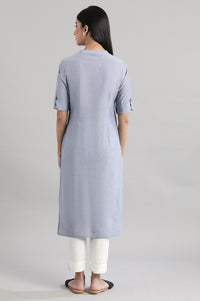 Light Blue Solid kurta