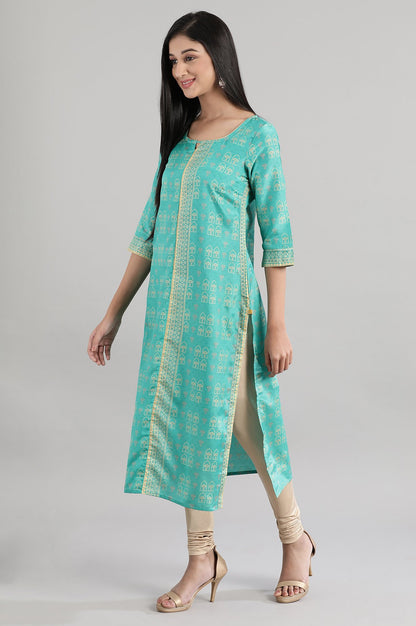 Tropical Green Printed kurta