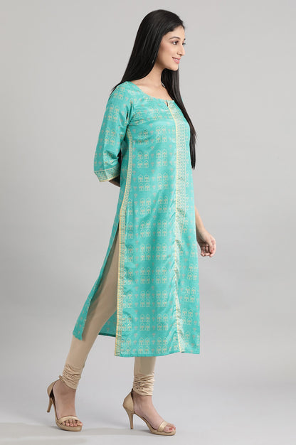 Tropical Green Printed kurta