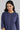 Maritime Blue Foil Print kurta